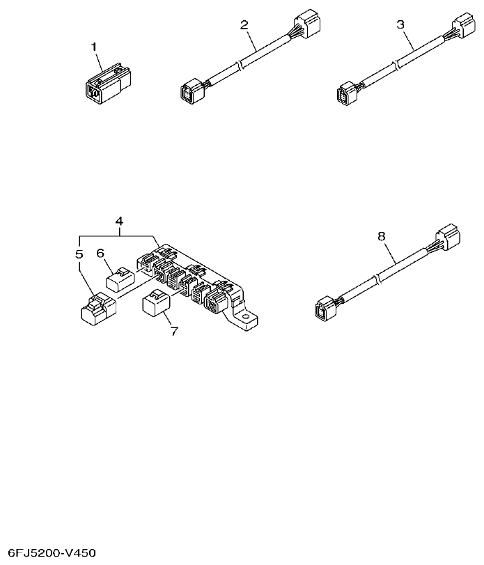 Yamaha F250HET, FL250HET OPTIONAL PARTS 3 parts diagram